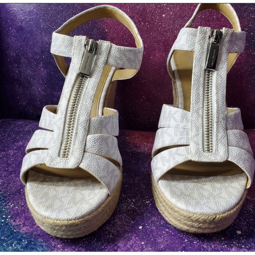 Michael Kors wedges size 9 like new worn once